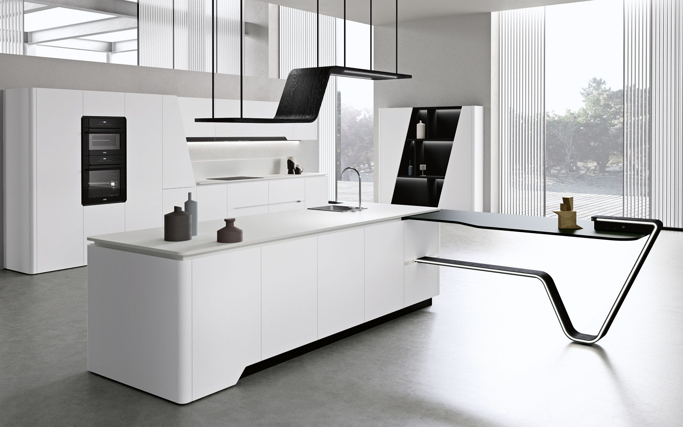 Snaidero is an Italian company that designs kitchens with an emphasis on modern and contemporary styles